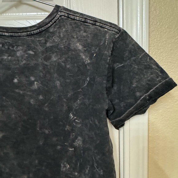 The Rolling Stones Acid Wash Black Distressed Rock Band Men’s L T-Shirt - Picture 8 of 10